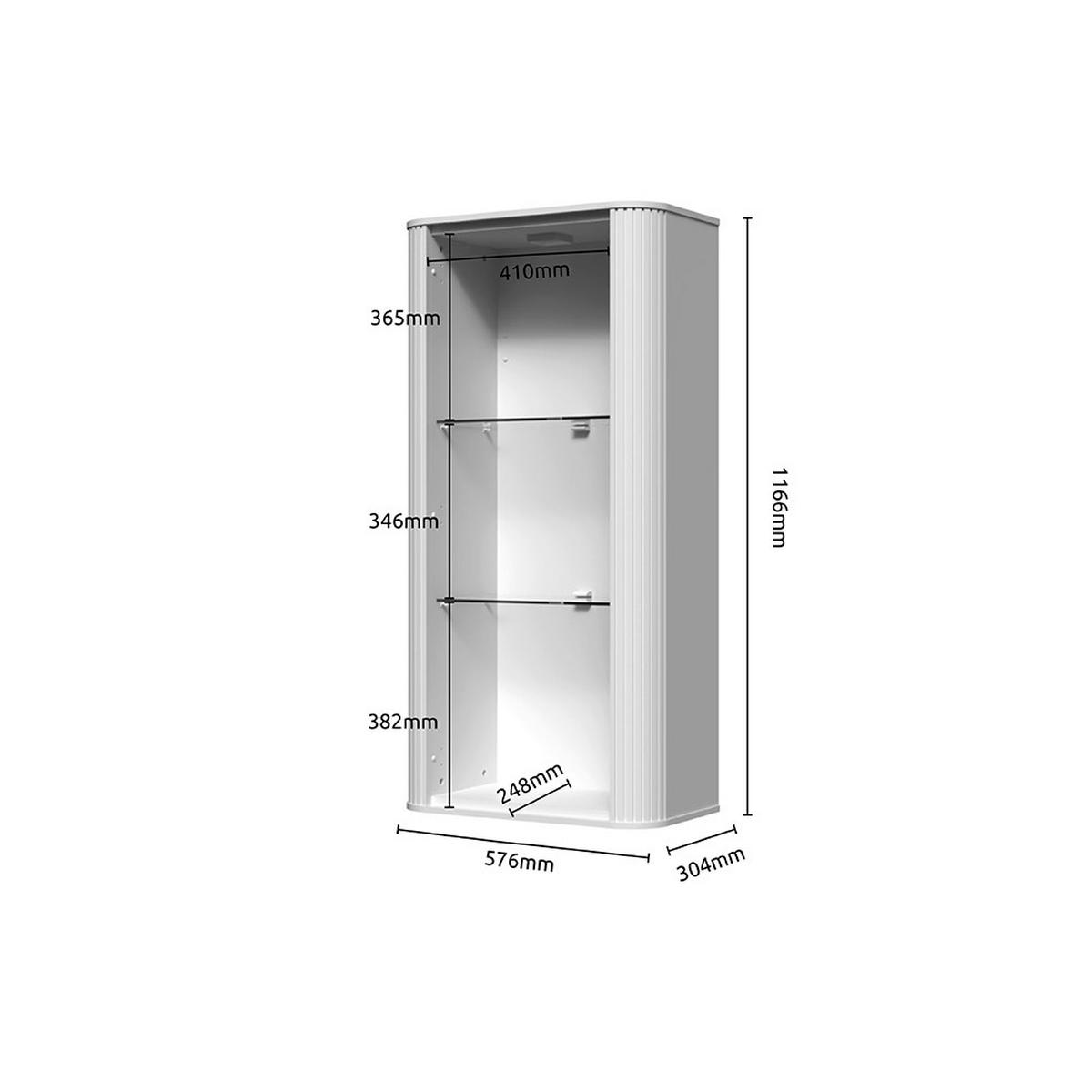 VITRINA kašmir   - kašmir, Dizajnerski, metal/pločasti materijal (58/117/30cm)