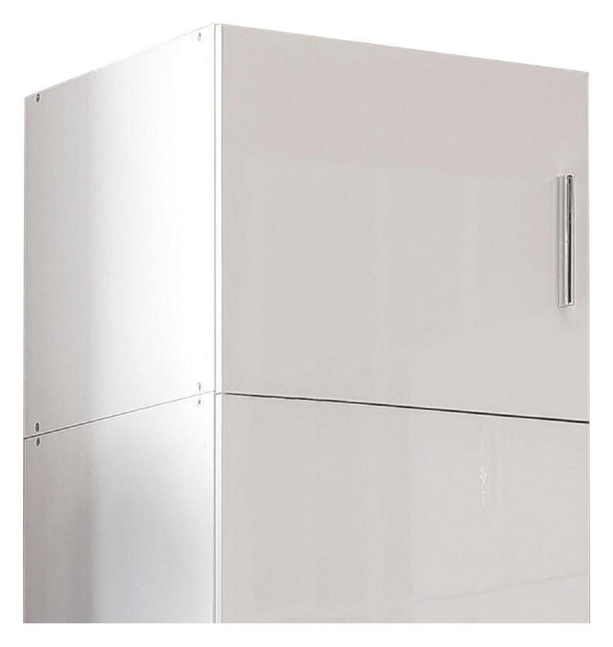 AUFSATZSCHRANK 50/40/54 cm  in  - Chromfarben/Weiß, KONVENTIONELL, Holzwerkstoff/Kunststoff (50/40/54cm) - Xora