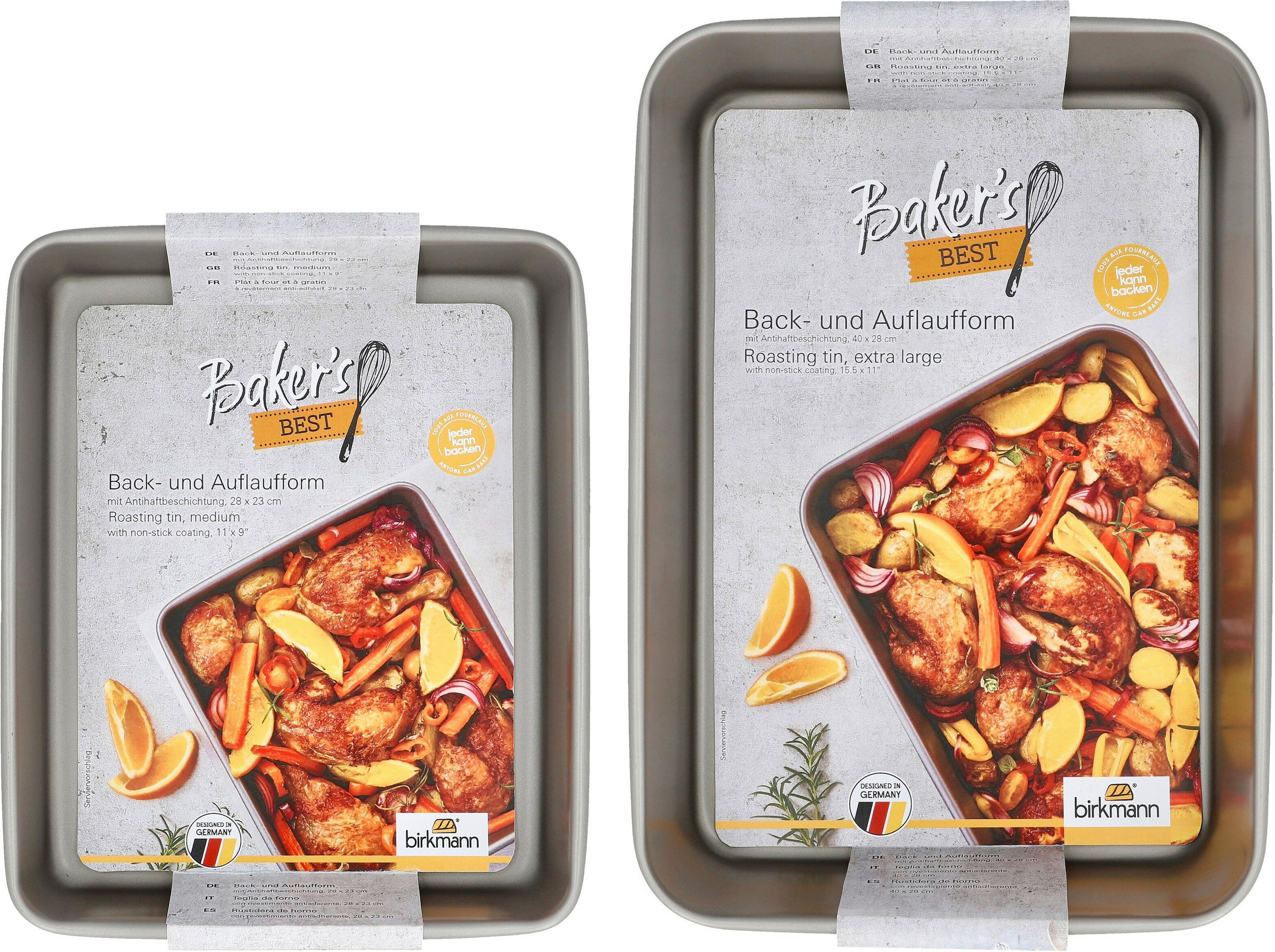 Birkmann Auflaufformenset Baker's Best Silber