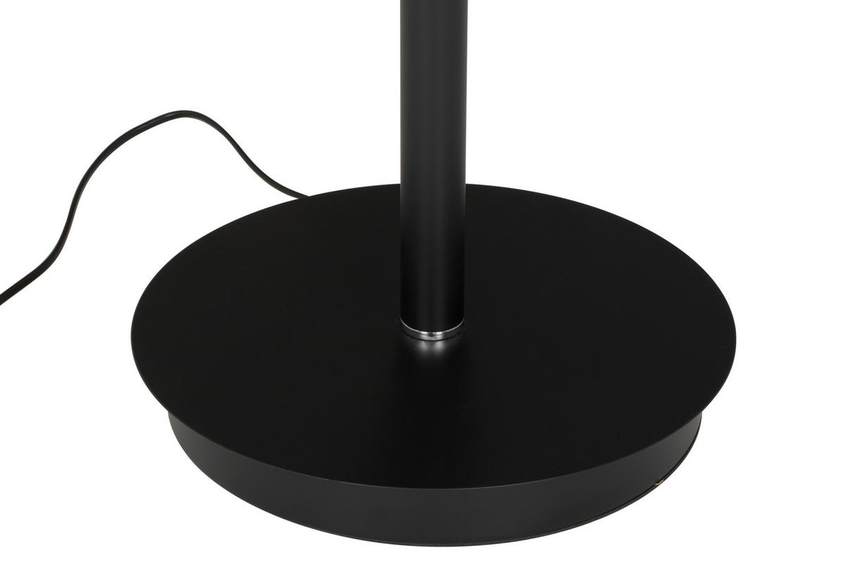 STOJACIA LED LAMPA, 41/39,35/182,80 cm - čierna/prírodná farba, Basics, kov/drevo (41/39,35/182,80cm) - Dieter Knoll
