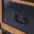 SIDEBOARD  in 145/85/45 cm  - Schwarz/Naturfarben, ROMANTIK / LANDHAUS, Holz/Metall (145/85/45cm) - Landscape