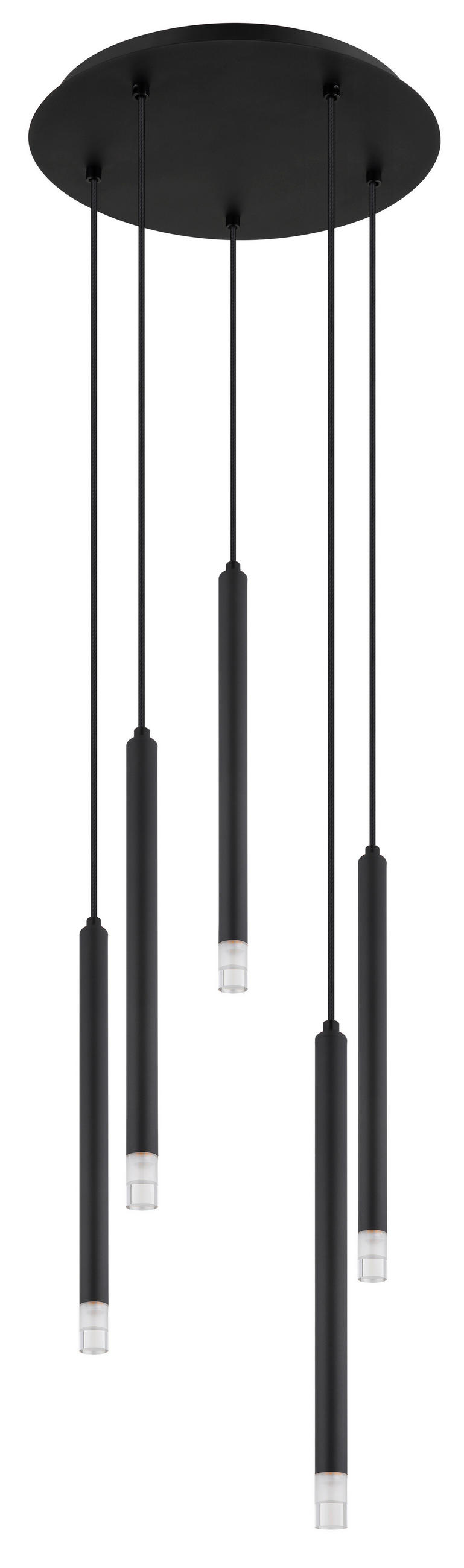 HÄNGELEUCHTE 34/120 cm    - Klar/Schwarz, Basics, Kunststoff/Textil (34/120cm) - Globo