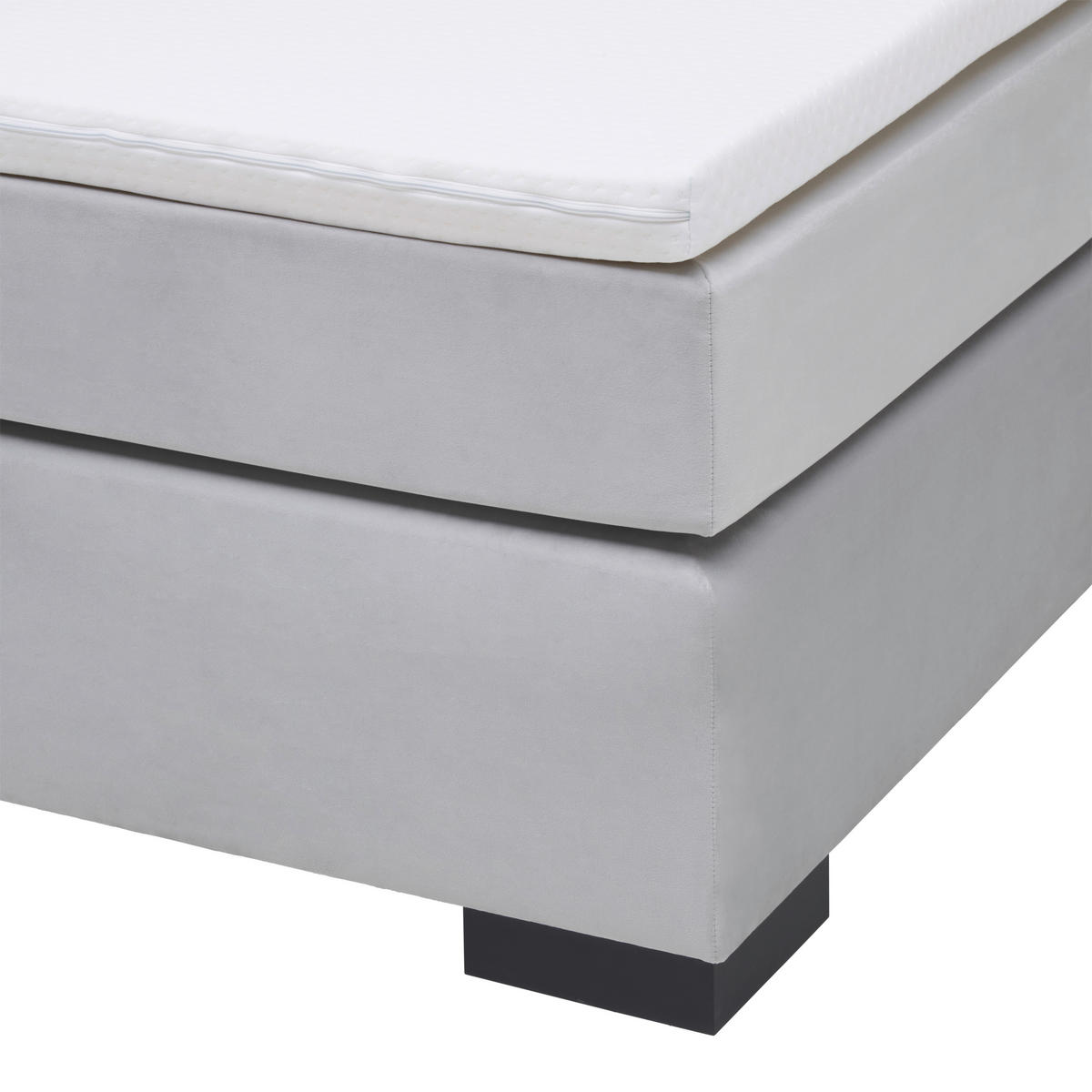 BOXSPRINGOVÁ POSTEĽ, 180/200 cm, sivá - čierna/sivá, Modern, kartón/drevo (180/200cm) - MID.YOU