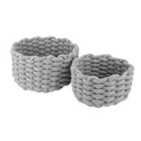AUFBEWAHRUNGSKÖRBCHEN  - Hellgrau, Basics (22/19/12/11cm) - Justinus