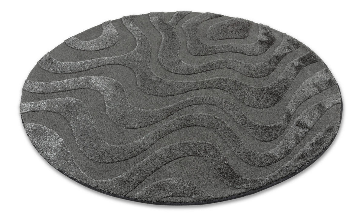 WEBTEPPICH 160 cm Blaze Anthrazit  - Anthrazit, Design, Textil (160cm) - Schöner Wohnen