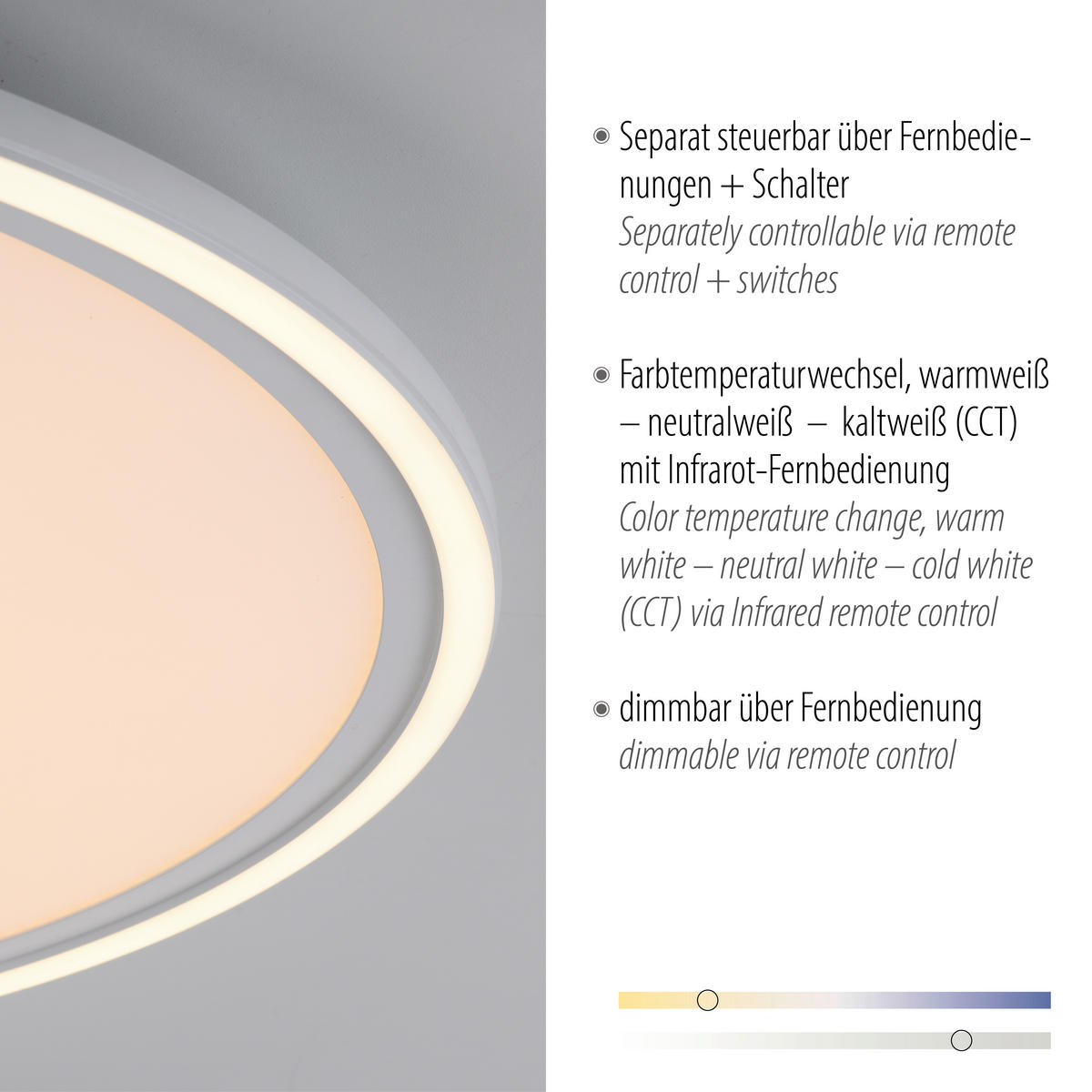 LED-DECKENLEUCHTE 60/60/5,8 cm   - Weiß, Basics, Metall (60/60/5,8cm)