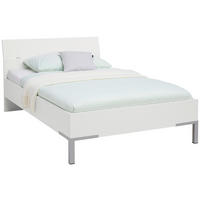 PAT 120/200 cm  in alb   - alb/gri, Konventionell, metal/material pe bază de lemn (120/200cm) - Xora