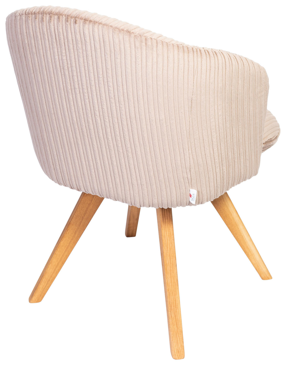 ARMLEHNSTUHL  in Feincord  - Eichefarben/Braun, KONVENTIONELL, Holz/Textil (59/64/58cm) - Stylife