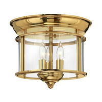 DECKENLEUCHTE HK-Gentry 29/24.4 cm   - Messingfarben, ROMANTIK / LANDHAUS, Glas/Metall (29/24.4cm) - Elstead Lighting
