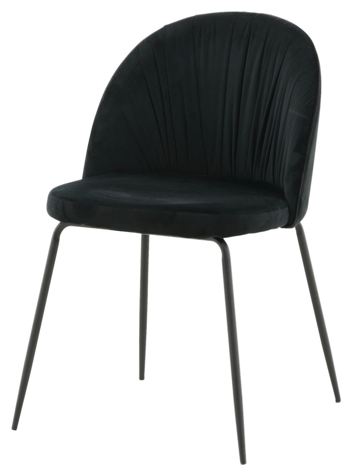 STOLSET 2 styck stål  - svart, Design, metall/textil (49/79.5/50cm) - Livetastic