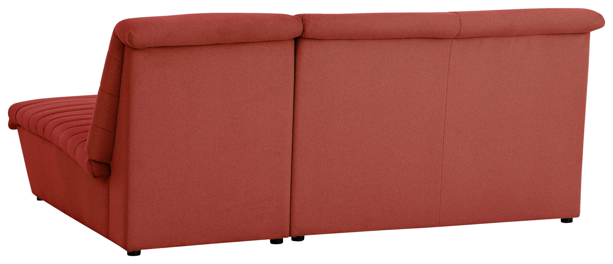 ECKSOFA Looks VIII Orange Webstoff  - Schwarz/Orange, Design, Kunststoff/Textil (214/168cm) - LOOKS by W.Joop