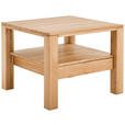 COUCHTISCH Kernbuche massiv 75/75/58 cm quadratisch Buchefarben  - Buchefarben, Natur, Holz (75/75/58cm) - Linea Natura
