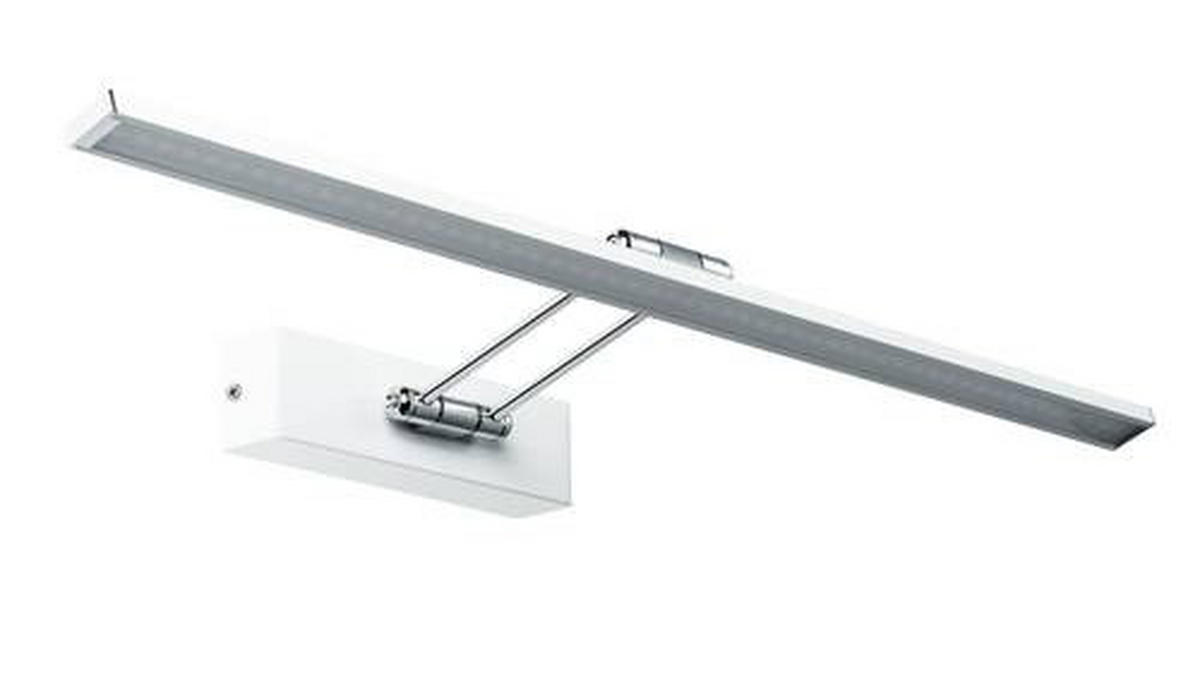 BILDERLEUCHTE 58,5/4,6 cm   - Chromfarben/Weiß, Basics, Metall (58,5/4,6cm) - Paulmann