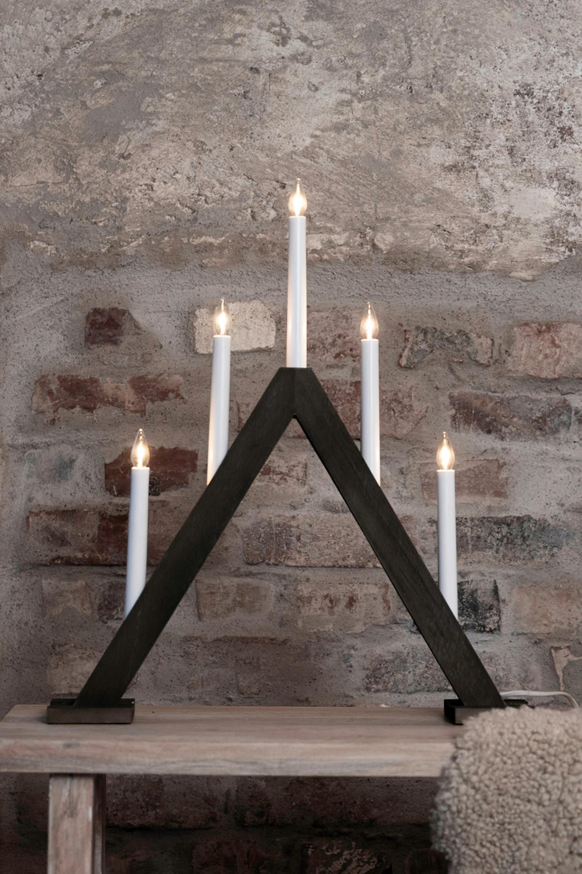 WEIHNACHTSPYRAMIDE  - Dunkelbraun, Basics, Holz (46/52,2/8cm) - Markslöjd