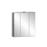 SPIEGELSCHRANK 60/64/20 cm  - Graphitfarben, Natur, Glas/Holzwerkstoff (60/64/20cm) - Xora
