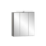 SPIEGELSCHRANK 60/64/20 cm  - Graphitfarben, Natur, Glas/Holzwerkstoff (60/64/20cm) - Xora
