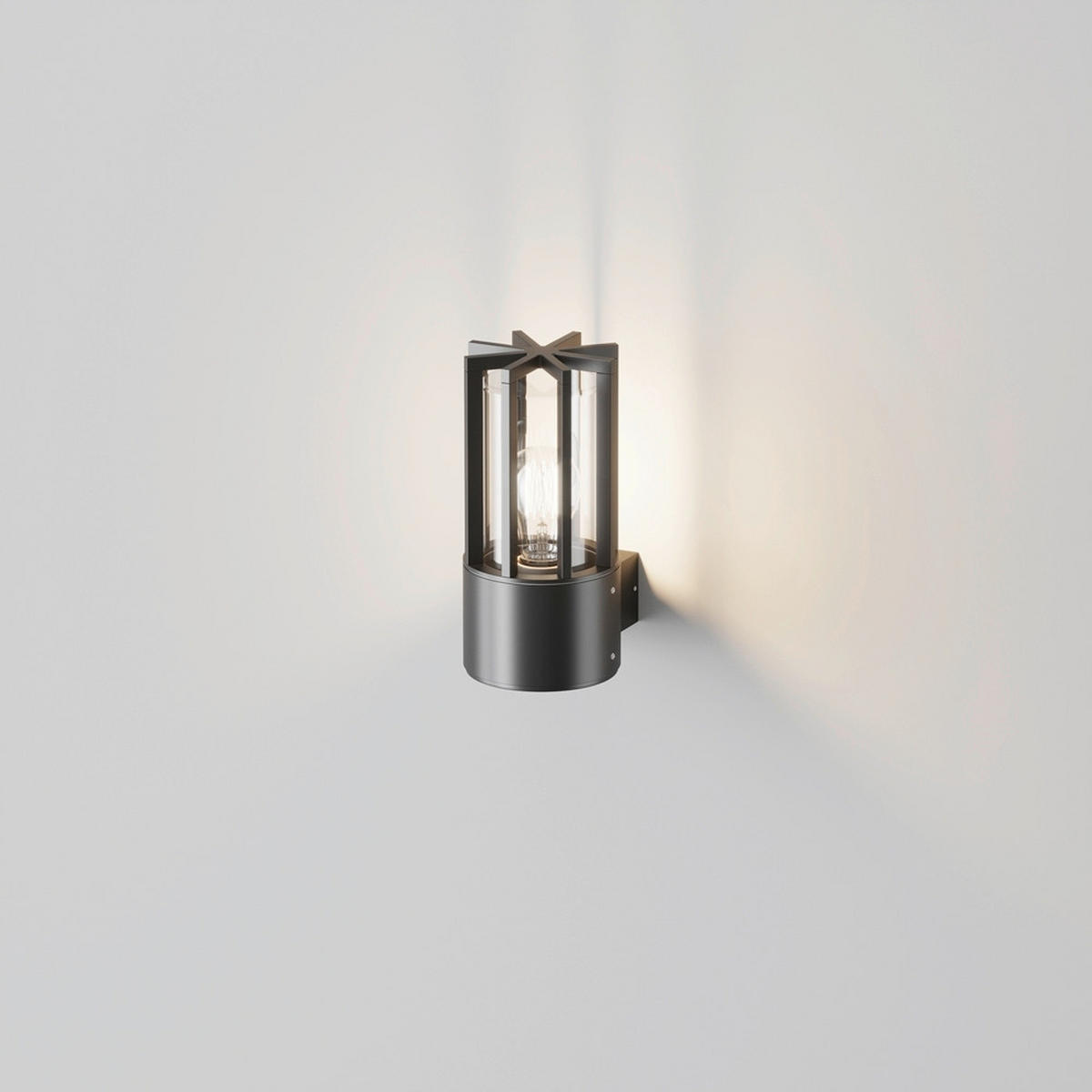 AUSSENWANDLEUCHTE - Graphitfarben, Modern, Metall (25/12/15,5cm) - MAYTONI