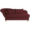 RÉCAMIERE in Flachgewebe Rot  - Buchefarben/Rot, Design, Holz/Textil (190/82/88cm) - Max Winzer