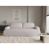 3-SITZER-SOFA Sevilla Plus in Bouclé Beige  - Beige/Schwarz, Design, Kunststoff/Textil (256/93/120cm) - MID.YOU