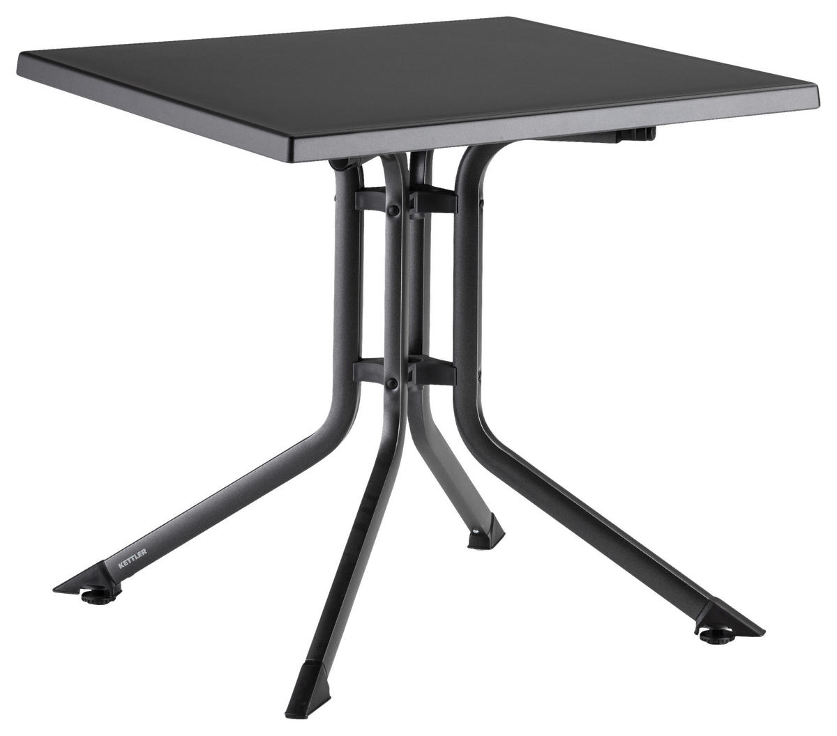 GARTENKLAPPTISCH 80/80/74 cm  - Anthrazit, Basics, Kunststoff/Metall (80/80/74cm) - Kettler