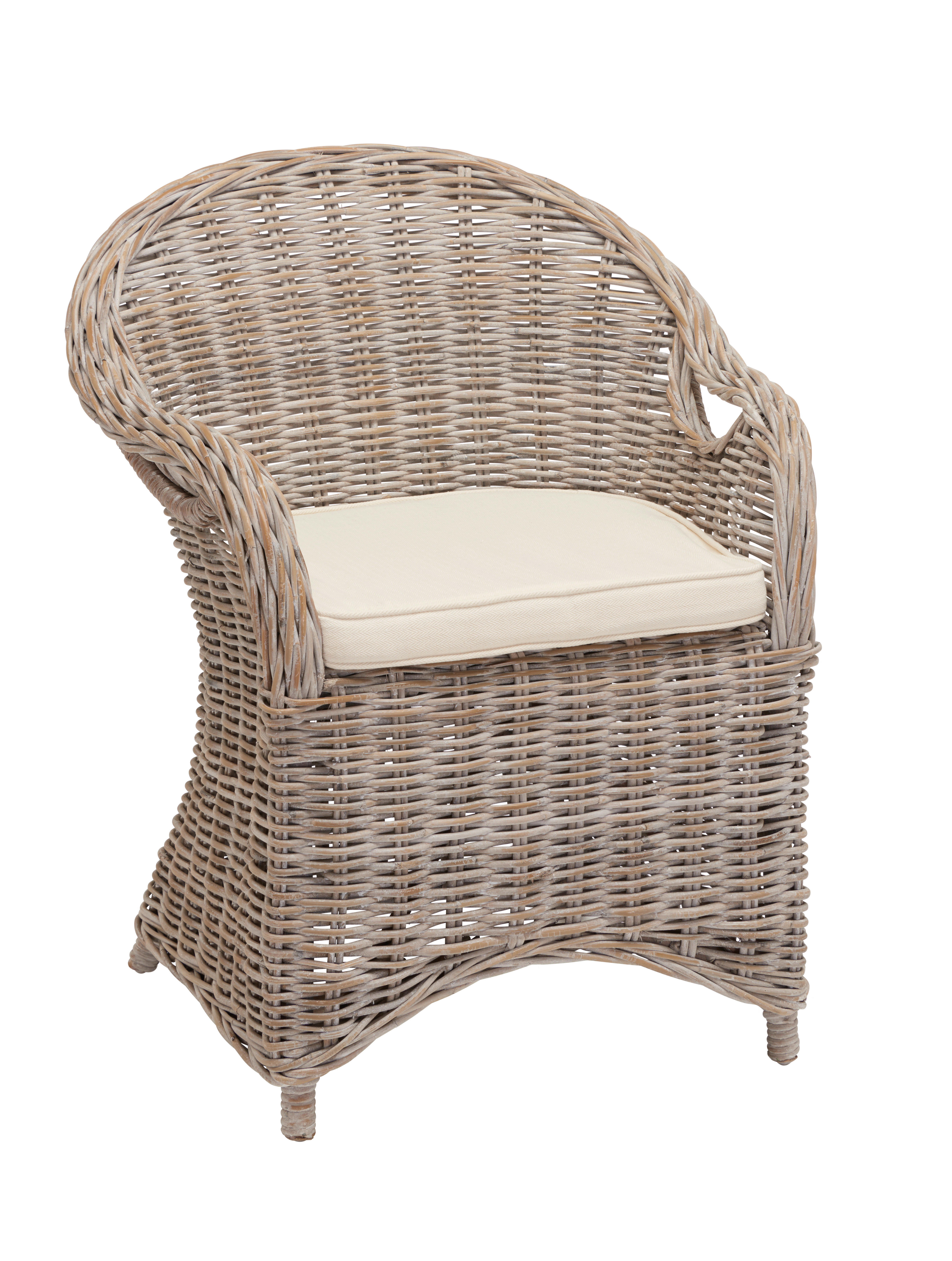 STUHL in Holz, Textil Creme, Grauweiß  - Creme/Grauweiß, Trend, Holz/Textil (64/88/56cm) - Landscape
