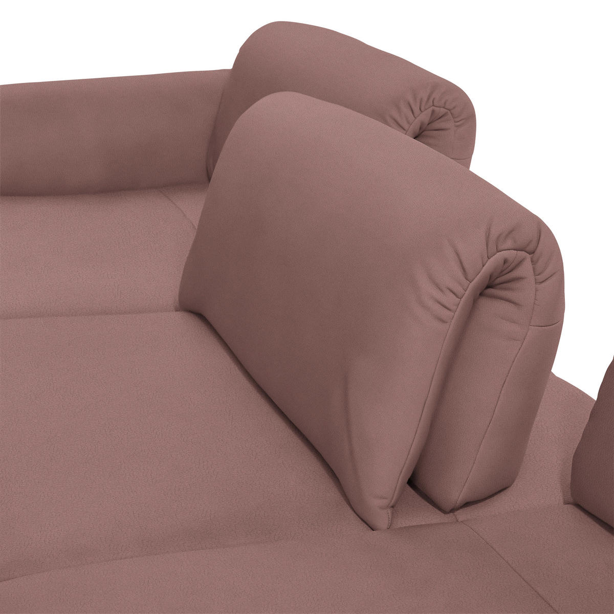 ECKSOFA in Echtleder Beere  - Beere/Anthrazit, Design, Leder/Metall (173/308cm) - Joop!