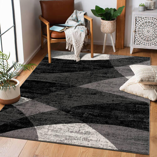 VINTAGE-TEPPICH 120/170 cm Vintage Creme, Grau, Schwarz  - Creme/Schwarz, Design, Textil (120/170cm) - Novel