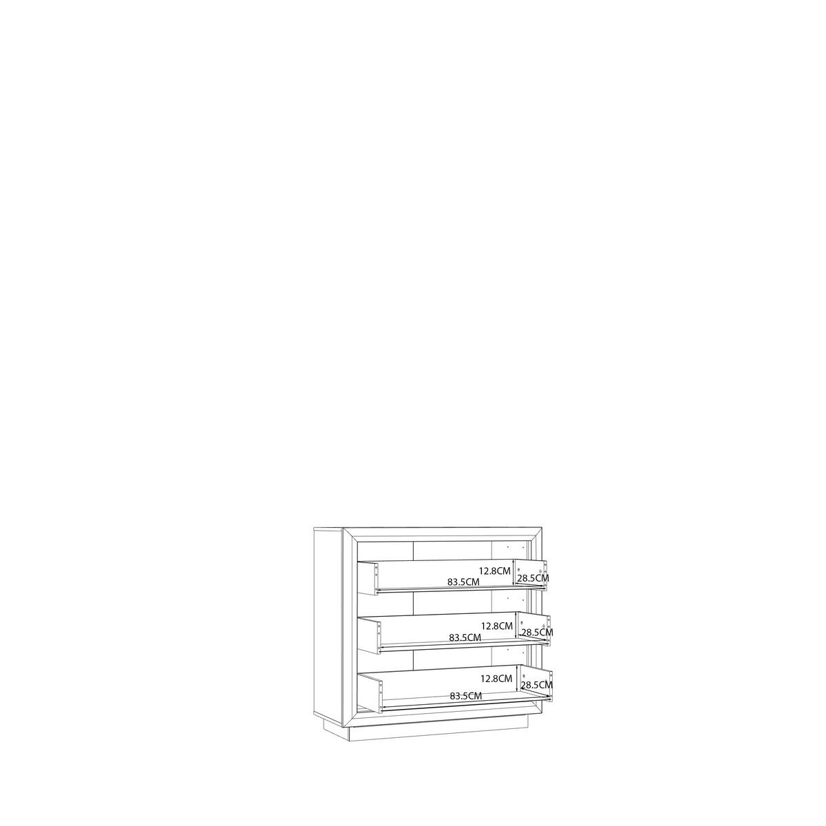 COMODĂ 103/98,2/42,3 cm  - bej/culoare lemn stejar, Modern, plastic/material pe bază de lemn (103/98,2/42,3cm) - Hom`in