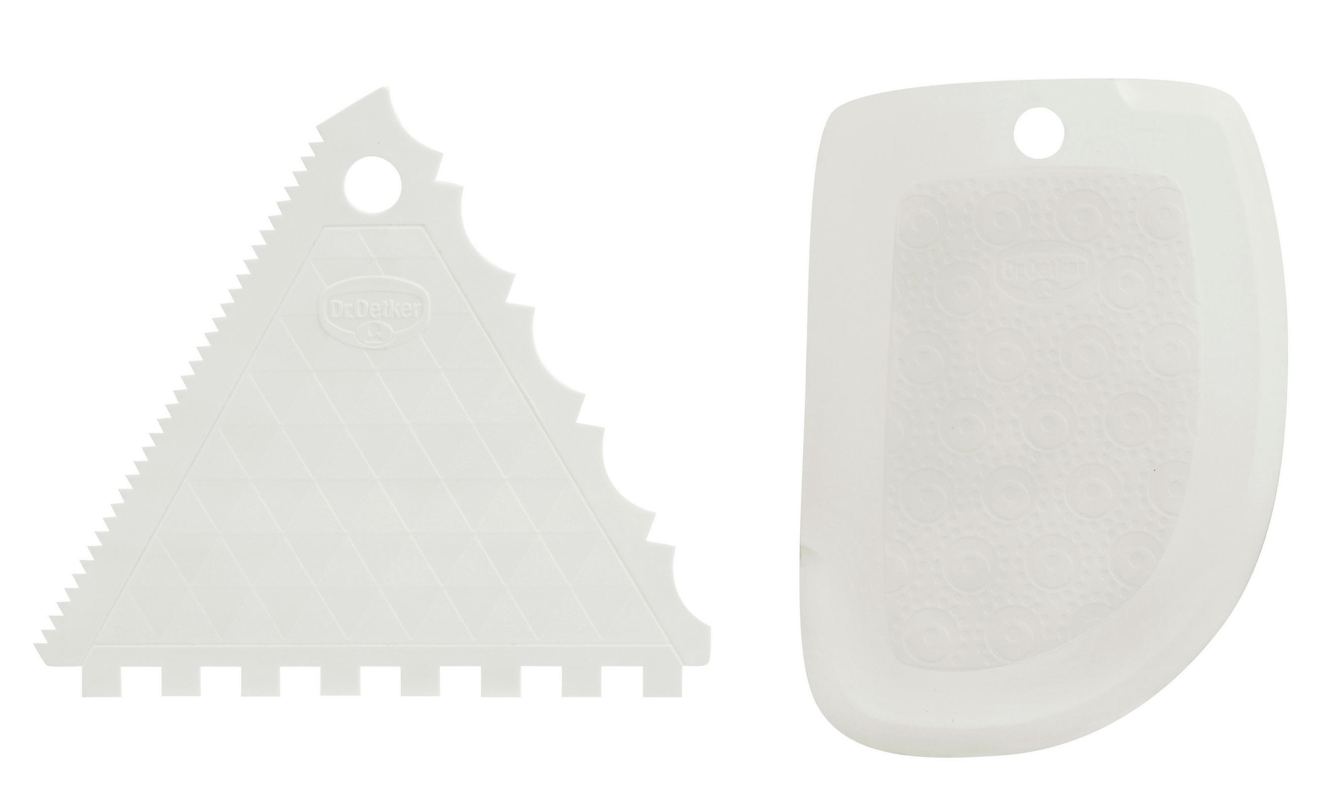 TEIGSCHABER-SET - Weiß, Basics, Kunststoff (12,5cm) - Dr.Oetker