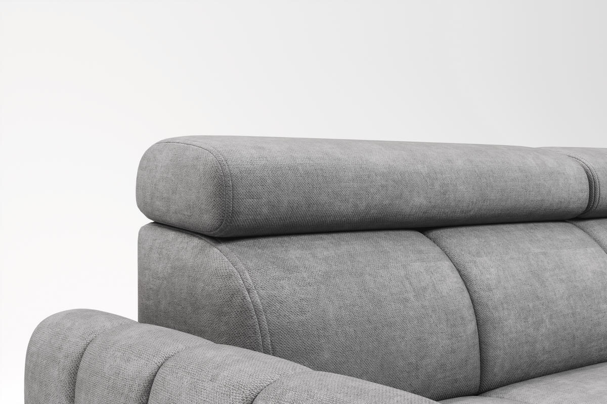 SCHLAFSOFA Flachgewebe Taupe  - Taupe/Schwarz, KONVENTIONELL, Textil/Metall (227/86-100/99cm) - Milino