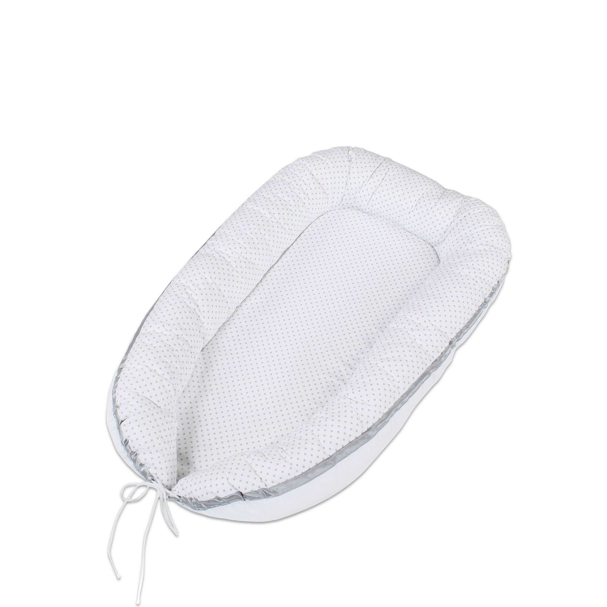 Babybay Kuschelnest Babybay Grau, Weiß 90x50x13 cm