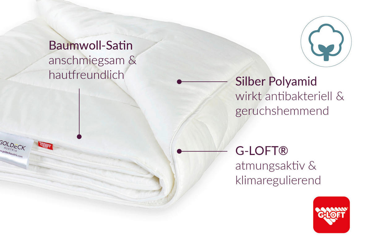 SOMMERDECKE 200/200 cm  - Champagner, Basics, Textil (200/200cm) - Goldeck Austria