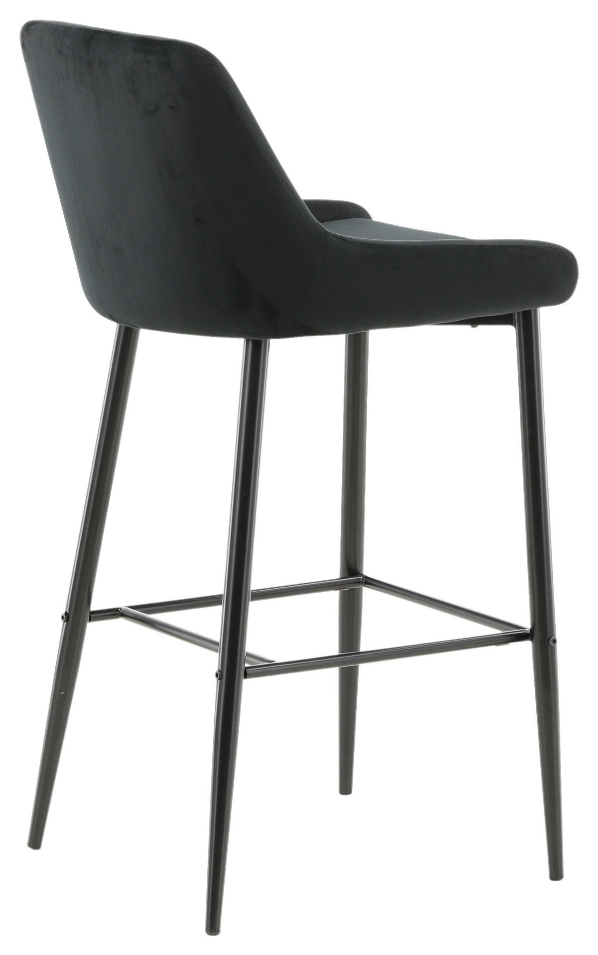 BARPALL SET i svart  - svart, Design, metall/textil (48/105/57cm) - Livetastic
