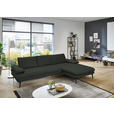 ECKSOFA in Echtleder Dunkelgrün  310/180 cm  - Dunkelgrün/Schwarz, Design, Leder/Metall (310/180cm) - Dieter Knoll