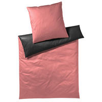 WENDEBETTWÄSCHE Twist Perkal 155/220 cm  - Koralle, Design, Textil (155/220cm) - Yes for bed