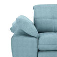 ECKSOFA  in Webstoff Hellblau  265/180 cm  - Schwarz/Hellblau, Design, Textil/Metall (265/180cm) - Carryhome