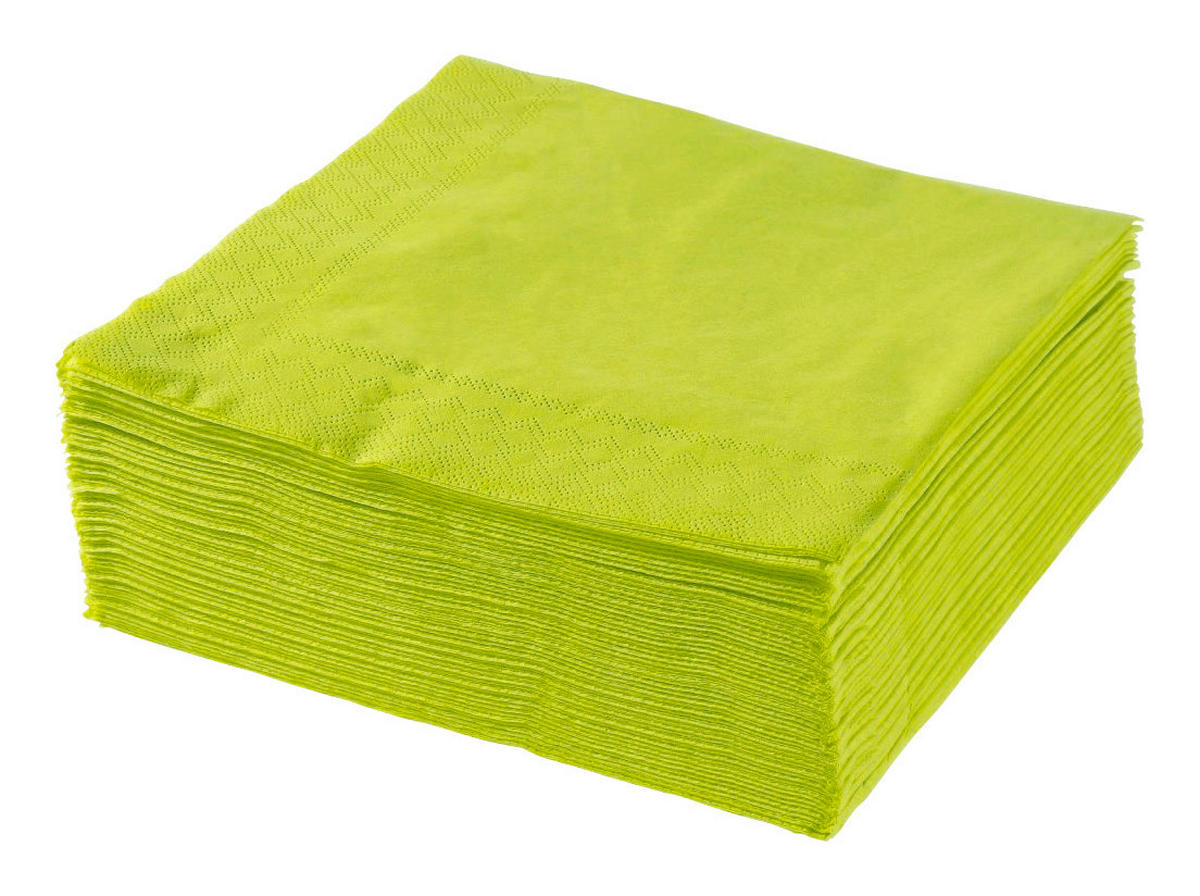 SERVÍTKA 50 KS - limetková, Basics, papier (40/40cm) - Xxxlpack