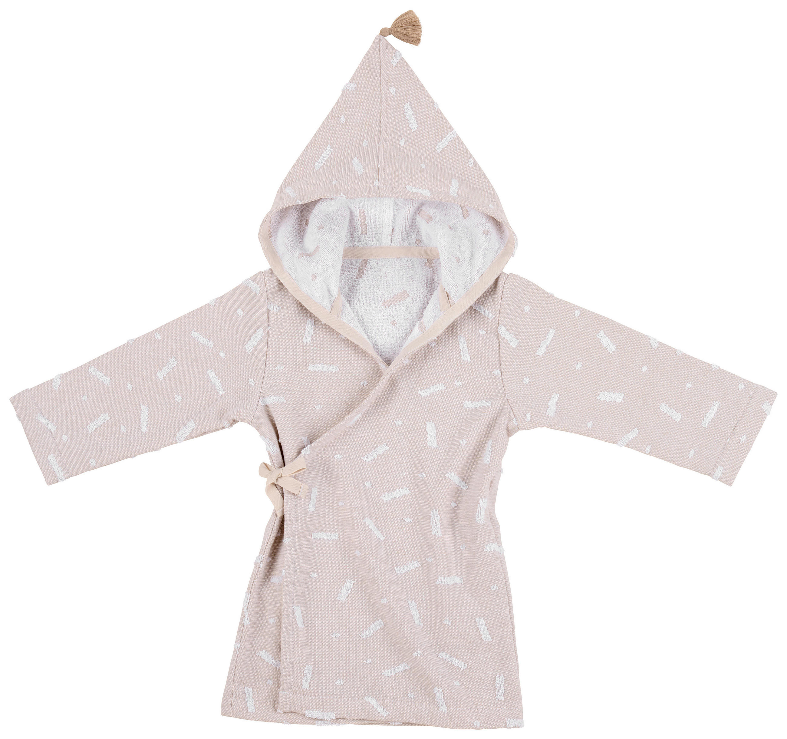 Patinio Kinderbademantel Confetti Perlmutt