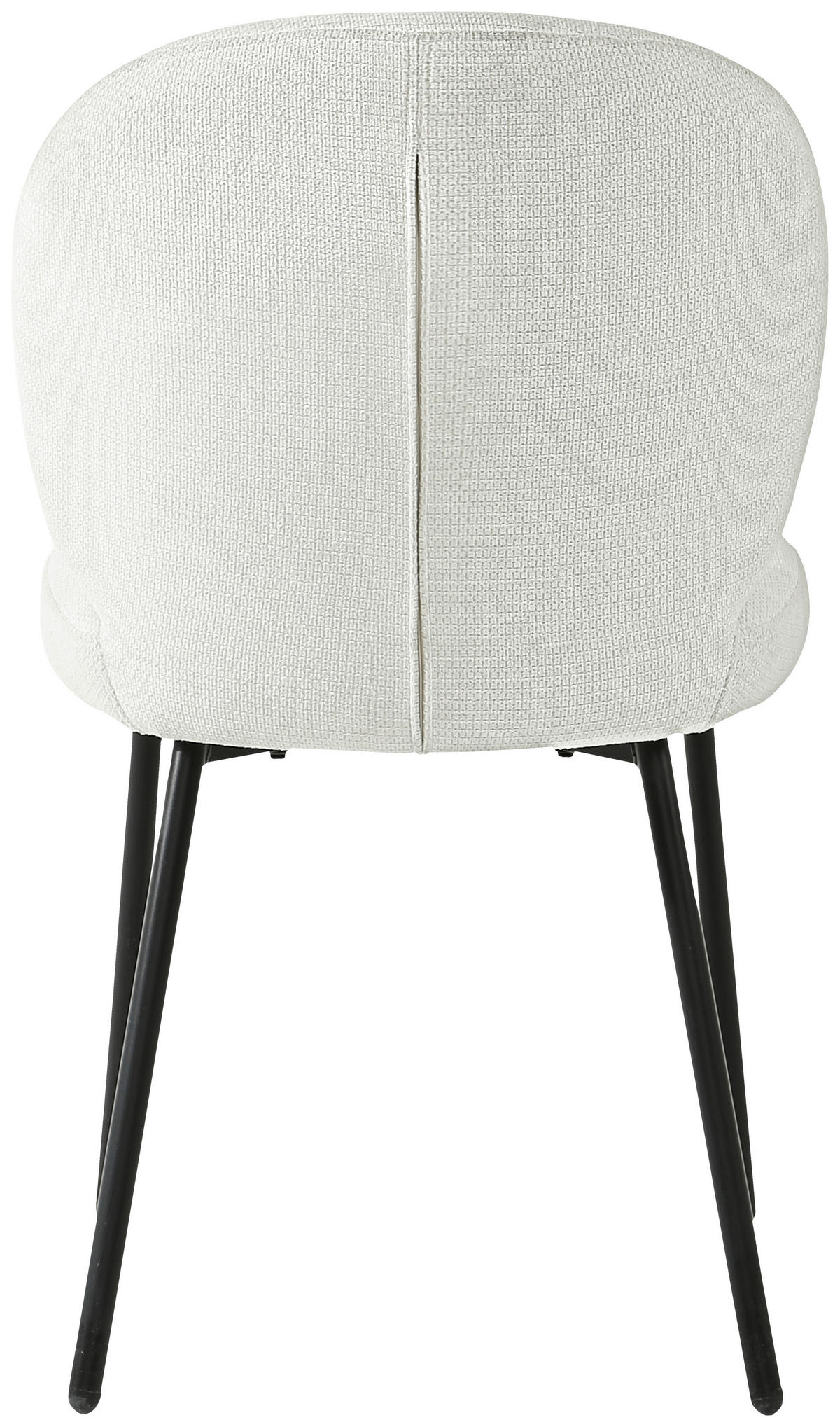 STUHL  in Eisen Leinenoptik Holz, Metall, Textil  - Schwarz/Weiß, Design, Holz/Textil (49/86/64cm) - Ambia Home