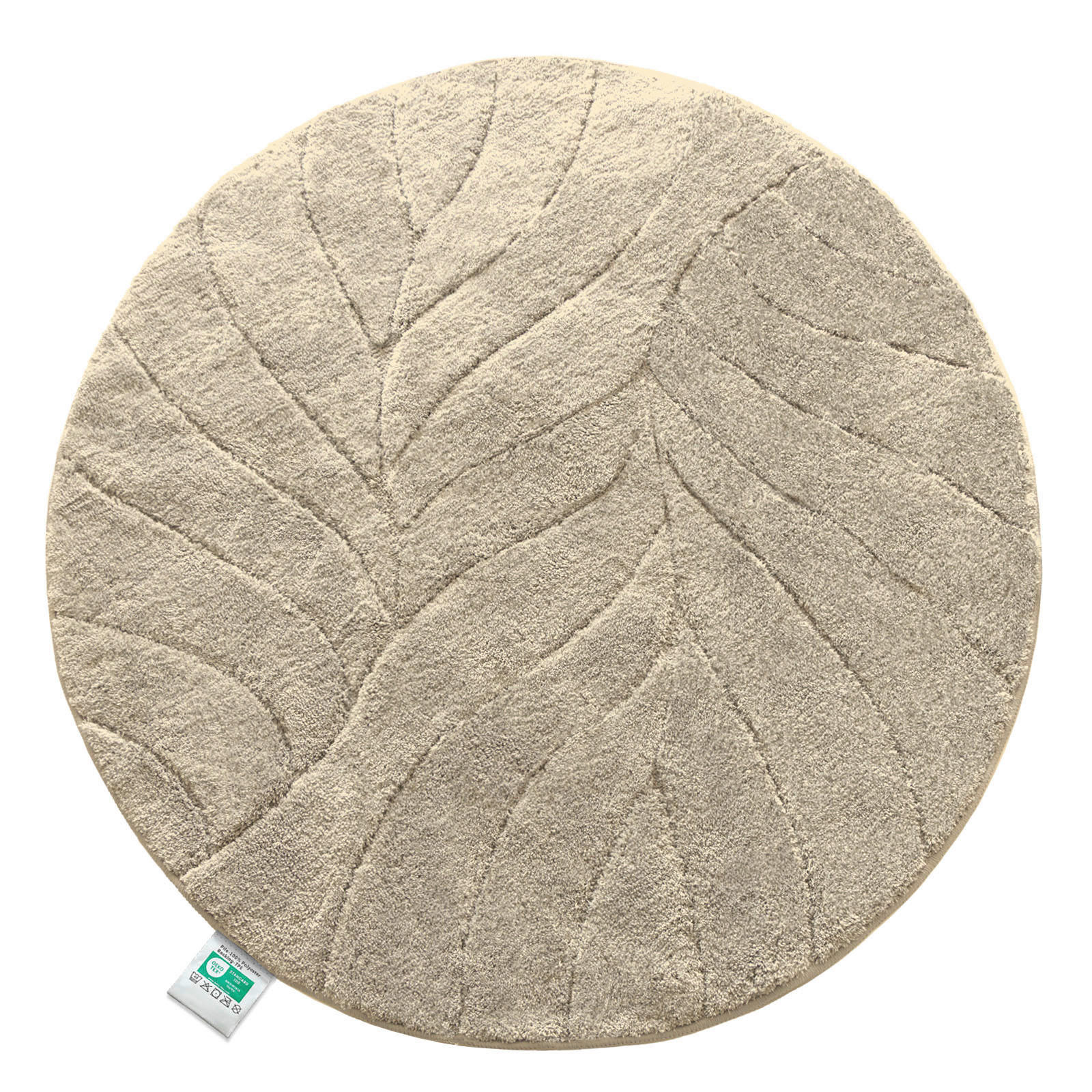 BADEMATTE Maris Elfenbein 120 cm  - Elfenbein, Basics, Kunststoff/Textil (120cm) - Floordirekt