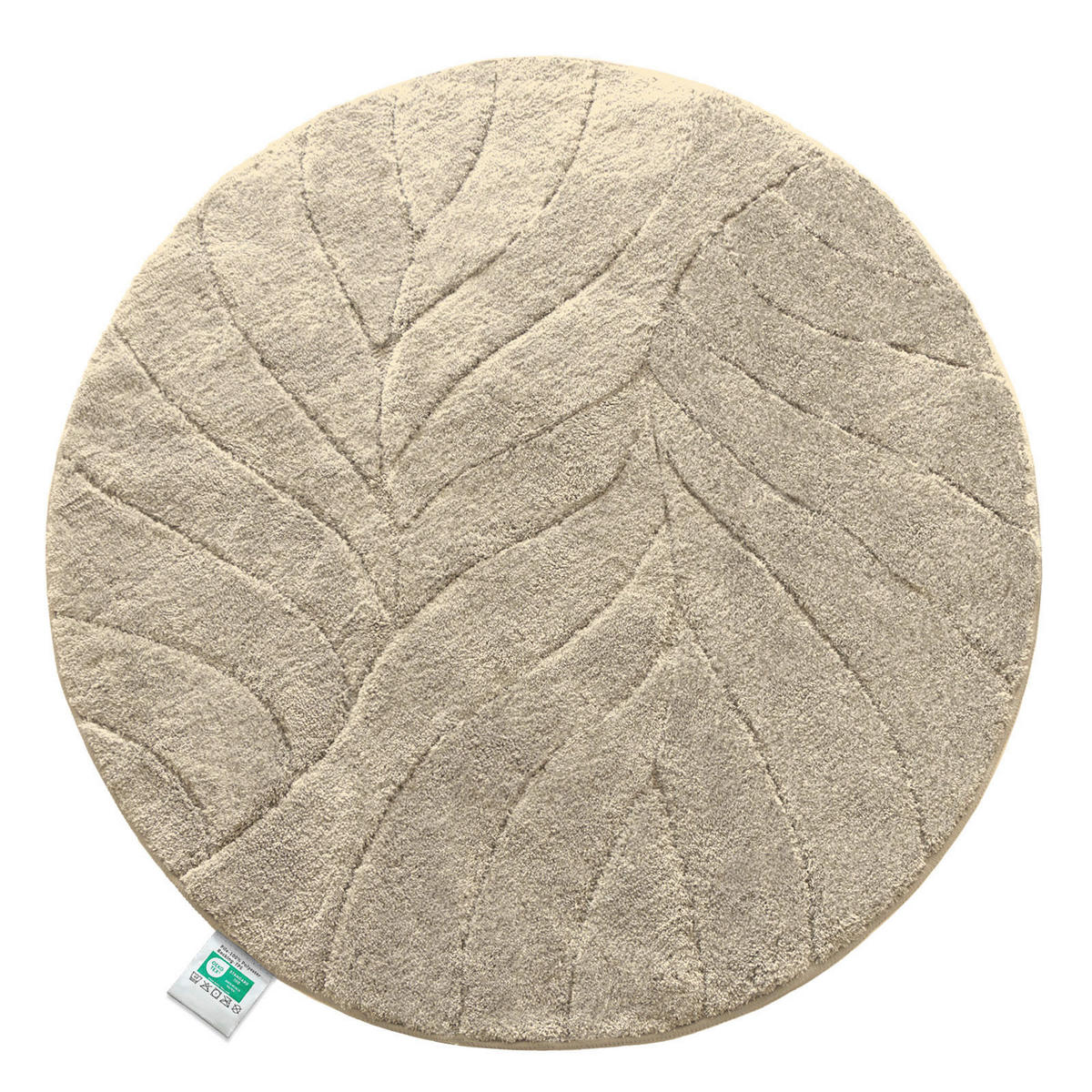 BADEMATTE Maris Elfenbein 120 cm  - Elfenbein, Basics, Kunststoff/Textil (120cm) - Floordirekt