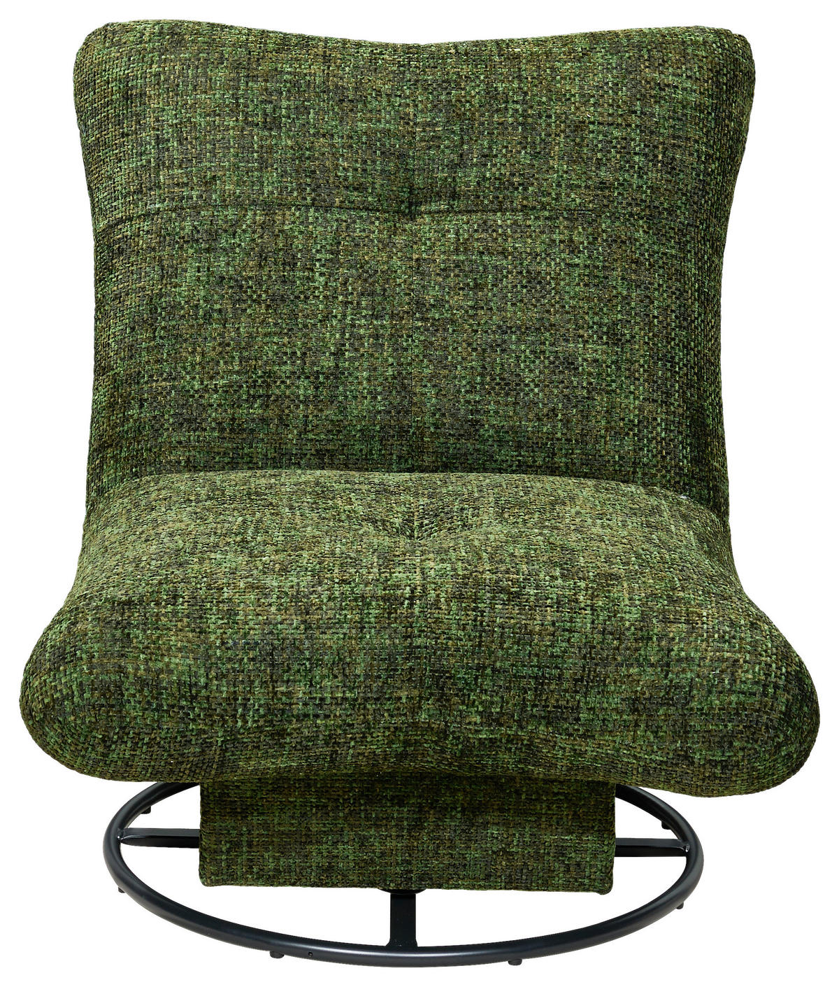 SESSEL in Webstoff Dunkelgrün  - Dunkelgrün/Schwarz, Konventionell, Textil/Metall (96/75/93cm) - MID.YOU