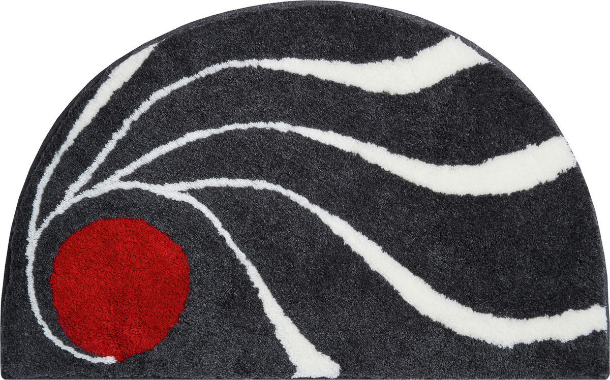 BADTEPPICH Anthrazit 50/80 cm  - Anthrazit, Basics, Kunststoff/Textil (50/80cm) - Grund