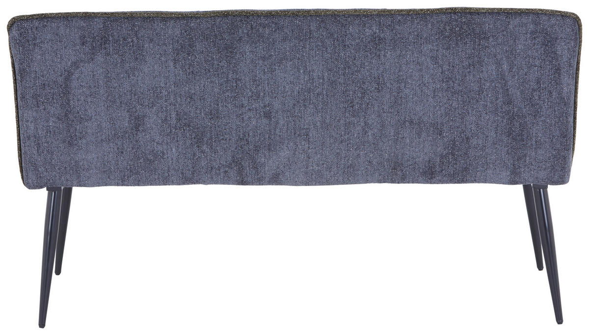 SITZBANK in Metall, Textil Hellgrau, Grün  - Hellgrau/Schwarz, Modern, Textil/Metall (140/83/62cm) - MID.YOU