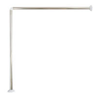 DUSCHVORHANGSTANGE 95 cm  - Grau, Basics, Metall (95cm) - MSV