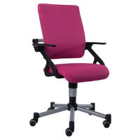 JUGENDDREHSTUHL Netzbespannung Brombeere  - Brombeere/Silberfarben, Basics, Kunststoff/Textil (58/83-97/60cm) - Paidi