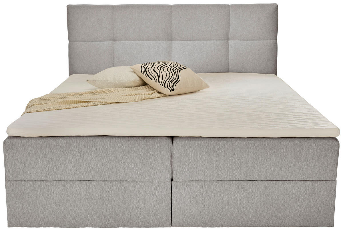 BOXBETT 140/200 cm  in Hellgrau  - Hellgrau, KONVENTIONELL, Textil (140/200cm) - Boxxx