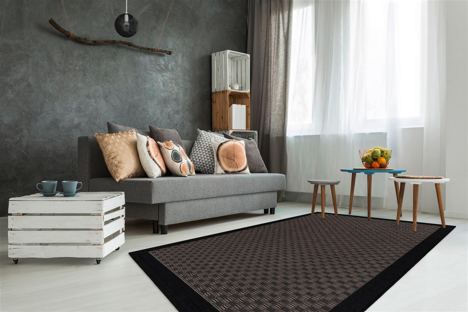 FLACHWEBETEPPICH 80/150 cm Indonesia - Banjar Taupe Braun  - Braun, KONVENTIONELL, Textil (80/150cm)