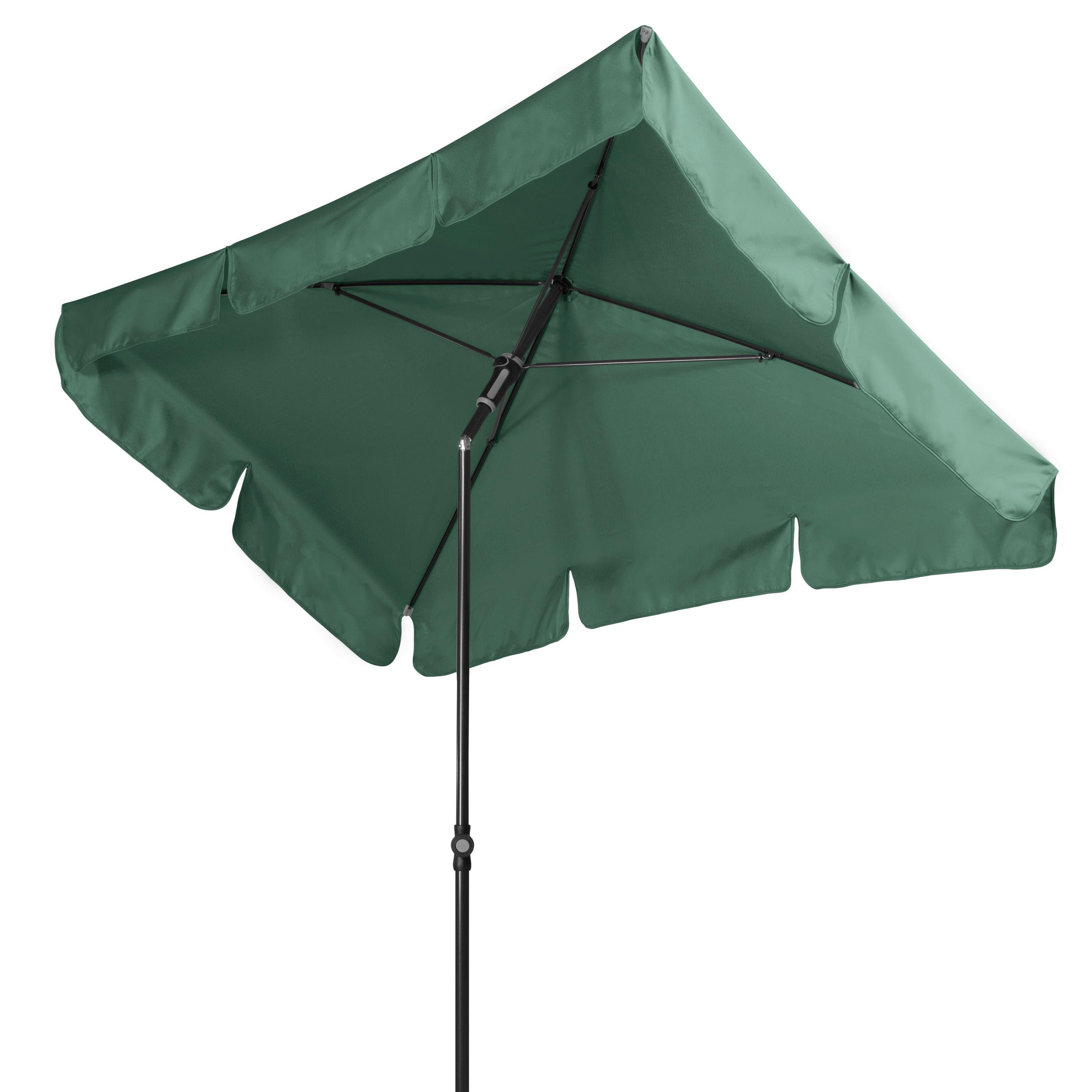SONNENSCHIRM 225x120 cm  - Dunkelgrün/Anthrazit, Basics, Textil/Metall (225/120cm) - Doppler