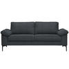 2,5-SITZER Flachgewebe Anthrazit  - Anthrazit/Schwarz, Design, Textil/Metall (206/86/97cm) - Pure Home Lifestyle